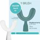 Y-Brush New Clean240 Brush Head (Replacement) - Adult 12+ (Brush Head for Ultra, Essential, DuoBrush - White) Y-Shaped Brush - Flexible - to Be Replaced Every 4 Months