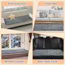 Washable Dog Couch Cover Protector, Non Slip Dog Bed Mat Machine Washable Large Blanket for Dogs, Pet Couches Covers for Sofa (Grey, 27.6 * 70.9 '')