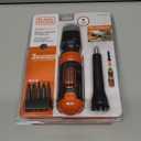 BLACK+DECKER Cordless Screwdriver, Alkaline (BCF601AA)