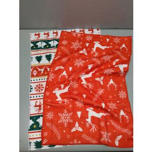 Christmas Hand Towels Set of 2, 28x14 Inch Funny Xmas Snowflakes Red Soft Absorbent Tea Towel Washcloths for Kitchen Bathroom Winter Holiday Home Decor and Gifts (one size)