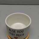 You Very Much- White Ceramic Engraved Mini Succulent Aloe Cactus Planter Pot, Funny Plant Pots Indoor Flower Plant Pots for Home Office Windowsill Levitating Plant Pot Gifts, 3.8 inch