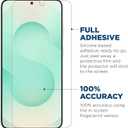 Tech Armor Compatible for Samsung Galaxy S25 Screen Protector Glass - 2 Pack, Ballistic Tempered, Case-Friendly, Installation Tray with Bonus Lens Protector