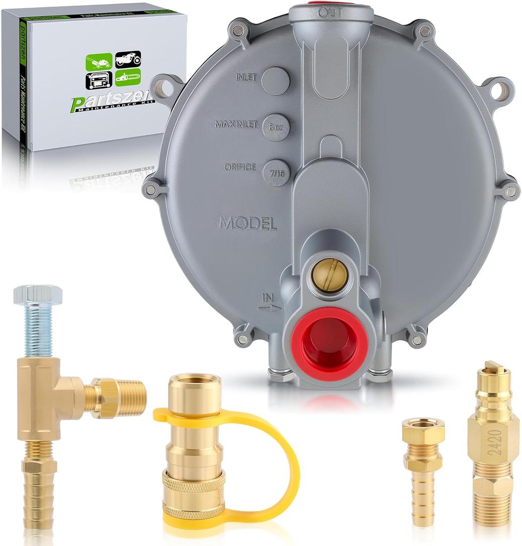 Regulator Generator 039-122 for IMPCO Style Low Pressure Gas Regulator Converter Forklift LP with Clamps