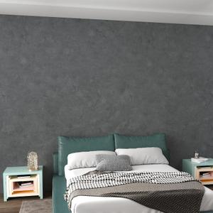 3yecao 31"591" Large Size Big Roll Wide Thick Glossy Grey Concrete Wallpaper Peel and Stick Waterproof Gray Concrete Contact Paper Vinyl Wrap Self Adhesive Cement Stickers for Bedroom Bathroom Walls