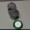 Blulu 60 Pcs Acrylic Christmas Ornaments - Round Red & Green Acrylic Discs with Holes & 2 Rolls Ribbon for DIY Vinyl Ornaments (4 Inch)