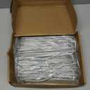 Landscape Staples 8 Inch, 12/25/50/100 Pack 8 Gauge U-Shaped Galvanized Garden Stakes, Heavy Duty Ground Stakes for Outdoor Decorations, Fixed Irigation Tubing, Fence,Weed Barrier Fabric