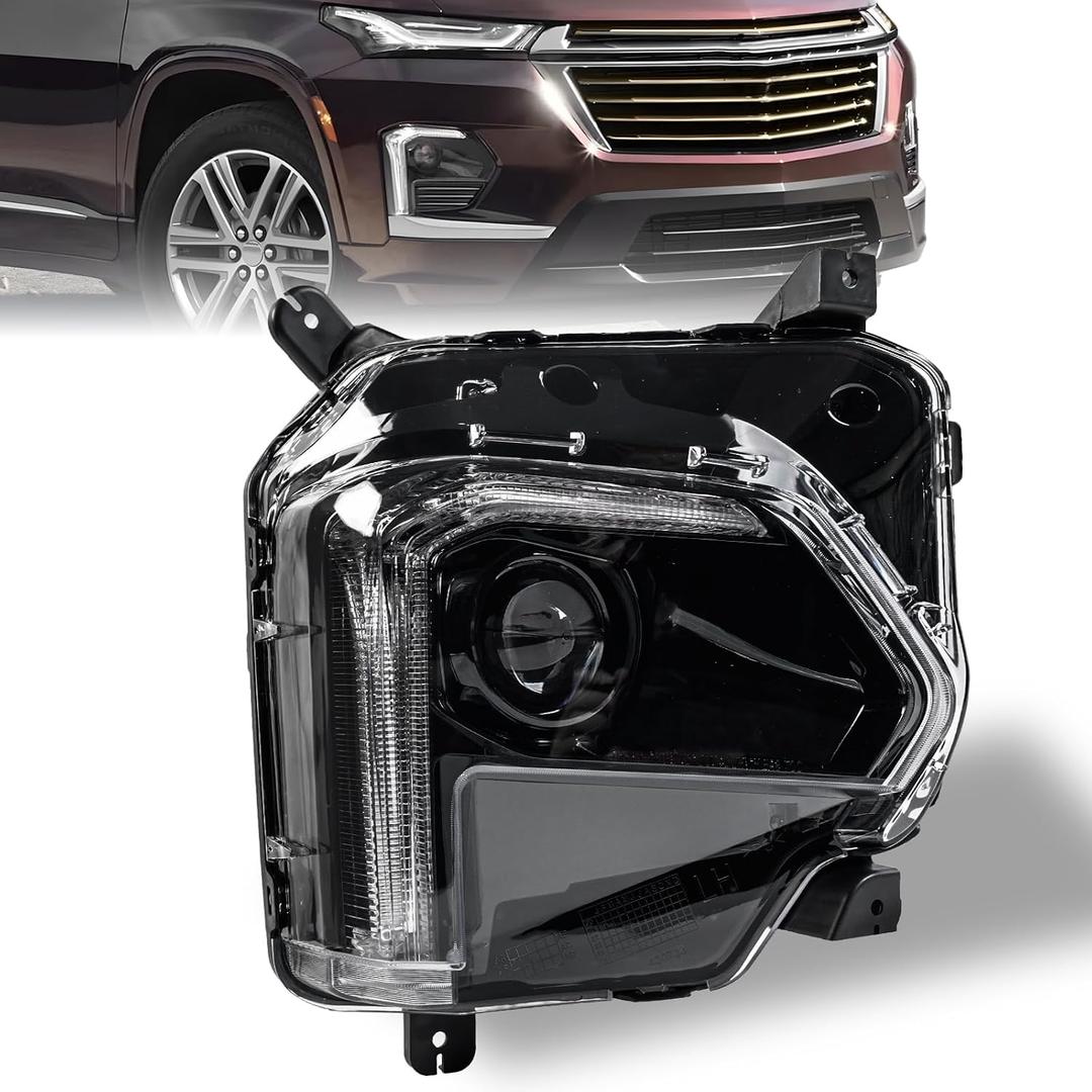 Full LED Head Light for Chevy Traverse 22-24 RH W/LED DRL