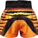 TUFF Muay Thai Boxing Shorts "Grey Roaring Tiger" (XL)