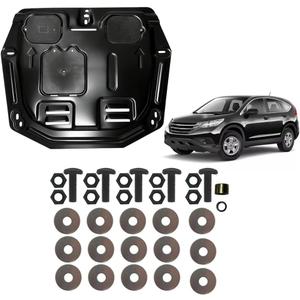 Engine Splash Shield Fit for Honda CR-V 2007 2008 2009 2010 2011 2012 2013 2014 Engine Case Guard Under Cover Compatible with CRV Front Engine Guard Mud Flaps
