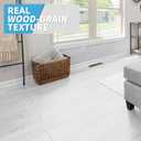 Art3d Wood Texture Peel and Stick Vinyl Floor Tiles, 2-Pack, White, 36 x 6 x 0.1 inches
