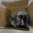 Joyyy Christmas Stocking Holders for Mantle Set of 4 Heavy-Duty Cast Iron Xmas Stocking Hangers Hooks for Mantel with Protective Pad for Fireplace Home Shelf (Black)