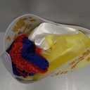 Sexy Stockings Mini Skirt Mesh Sheer Lace Halloween Costume Maid Outfit Lingerie with Thong Set 4 Piece (Small, Royal Blue Yellow)