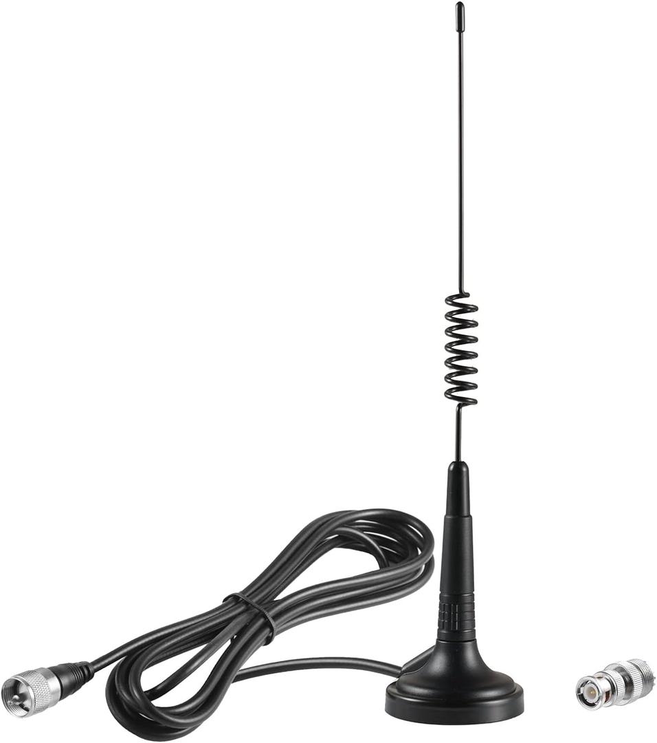 Long Range 27MHz Magnetic Base CB Radio Antenna with PL-259 BNC Male Connector for Mobile/Car Radio Cobra Midland Uniden Maxon President Vehicle Car Truck Mobile Handheld CB Radio Shack, Eifagur