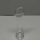 12 Pcs Glass Bud Vases for Centerpieces, 7.87 Inch Maria Bud Vase Clear Slant Vase Small Skinny Decorative Slim Single Flower Vase for Wedding Party Event Home Office Decoration