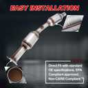Exhaust Manifold Catalytic Converter Front 40712 643044 Compatible for Toyota Prius 1.5L 2004 2005 2006 2007 2008 2009 Direct Replacement (EPA Compliant)