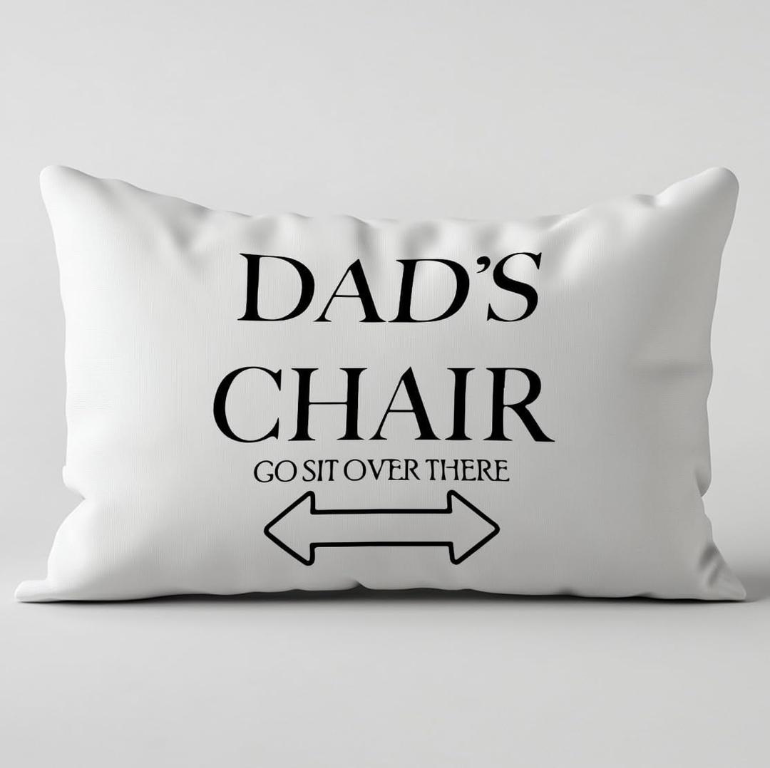 Funny Dad Pillow Covers 12x20, Dad Daddy Gifts for Father's Day Birthday from Daughters Sons, Father Gifts Decorative Lumbar Pillow Covers for Bedroom Living Room Home
