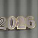 Novabright 2026 Graduation Cake Stand Class of 2026 Letters Cupcake Stand Display Graduation Dessert Snack Food Table Centerpieces Signs for High School College Congraduation Grad Party Decorations