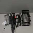 bukfen 3 Tier Hanging/Wall Closet Organizer with 4 Hooks,Stackable Closet Organizers and Storage Shelves,Foldable Wire Clothes Shelf,Hanging Laundry Basket Organizer1 Pack