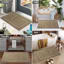 2 x PLEASOR Front Door Mat, Absorbent Dirt Trapper Welcome Door mat Indoor, Non Slip Machine Washable Entryway Rug, Dog Door Mat, Low Profile Doormat for Front and Back Doors, 20x32, Taupe (2'8" x 1'8" (Rectangular))