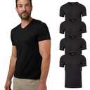 32 Degrees Mens 4 Pack Cool V-Neck T-Shirt | Anti-Odor | Quick Drying | 4-Way Stretch.XL