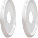 Molded Nylon Ceiling Medallion for Light Fixtures and Ceiling Fans, 13"OD x 4"ID x 1-1/8"P (Fits Canopies up to 10-1/4") White