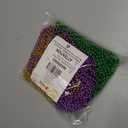 JOYIN 72 Pcs Mardi Gras Gold Green Purple Bead Necklaces, Multi Metallic Colors Necklace Set for Mardi Gras Party Favors Supplies, St. Patricks Day Costume Accessories Decorations