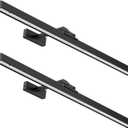 Picture Lights for Wall, Battery Operated Picture Light 24in Gallery Light for Paintings CCT Dimmable Recharging Battery Wall Light with Remote Control for Living Room Gallery Dartboard 2PCS (Black)