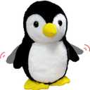 YH YUHUNG Walking Penguin Plush Toy Repeats What You Say with Clear Voice Talking Penguin Stuffed Animal Repeating Toy Animal for Boys and Girls
