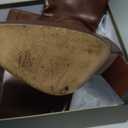 Easyfox Knee High Boots Women Pointed Toe Chunky Heel Fall Tall Boots Side Zipper Long Boots for Women (7, Brown Pu)