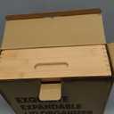 Expandable Bamboo Lid Organizers Inside Cabinet, Kitchen Cabinet Organizers with 3 Adjustable Dividers, Storage Plastic Lids, Food Container Lid Holder Organizer for Drawer Pantry, Nature