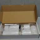 Raycare Flameless Candles Battery Operated with Remote Timer, Acrylic Flickering LED Pillar Candle for Valentine's Day, Home Decor, Gift for Family and Friend, White, Set of 5