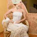 dressfan Derby Fascinator Hats for Women Vintage Church Hats Wedding Tea Party Hair Accessories (Beige)