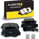 upgrade Front Rear Ceramic Disc Brake Pads Set Compatible with 2011 2012 2013 2014 2015 2016 2017 for Honda Accord