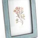 3 x 4x6 Inches Simple Rectangular Desktop Family Picture Photo Frame with Glass Front (Blue)