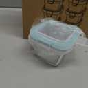 Small Glass Containers 6 Pack, 6 oz Reusable, Airtight, Leakproof Mini Food Storage Containers with Lids