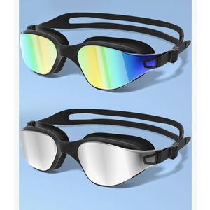 Swimming Goggles 2 Pack, Professional Anti Fog No Leaking UV Protection Swim Goggles for Women Men Adult Youth