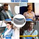 2 x Travel Pillows for Airplanes, 2024 New Pillow for Traveling, Soft Airplane Neck Pillow, Memory Foam Travel Neck Pillow for Long Flight, Suitable for Airplanes, Offices and Cars