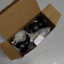 BESTTEN Keyed Entry Door Knob, Entrance Door Lock, Standard Ball, All Metal, Matte Black