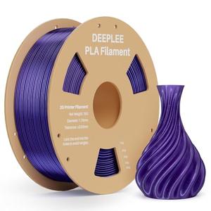 DEEPLEE Galaxy PLA 3D Printer Filament 1.75mm 1kg, Sparkle Purple Glitter PLA, Dimensional Accuracy +/-0.02mm, Colorful Twinkling Shiny 3D Printing Filament 3 Pack