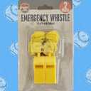 Kole Imports Whistles 2 Pack Plastic Sports  Loud Safety Whistles with Lanyard for Coaches, Referees, Teachers, Outdoor Hiking, Camping & Emergency Use