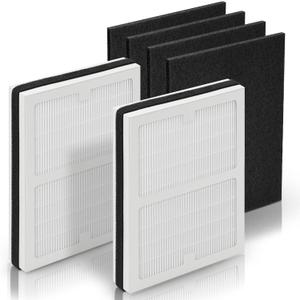 Idylis Air Purifier Replacement Filter A for Idylis Air Purifier AC-2119 IAP-10-100 IAP-10-150 IAPC-40-140 and Filtrete FAP-C01-A with Idylis Filter IAF-H-100A Size A, 2 H13 HEPA & 4 Carbon Pre-filter