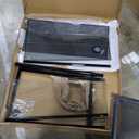 REPTI ZOO Full Glass 20 Gallon Reptile Tank, Front Opening Reptile Terrarium 24" x 18"x 12", Double Hinged Opening Doors & Top Screen Ventilation Escape Proof Lid