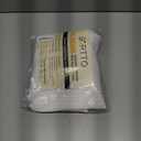 No Hook Shower Curtain with Snap in Liner Set Waffle Shower Curtain for Bathroom Hotel Style Fabric Waterproof Inner Liner36" W x 74" H, White