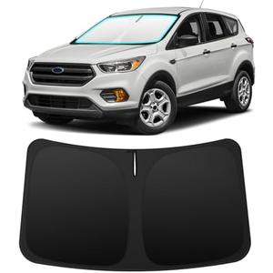 INSAUTO Foldable Windshield Sun Shade for Ford Escape 2013-2019, Heat & UV Protection Car Sunshade with Storage Bag, Keep Interior Cool & Easy Installation
