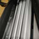 Driftalia 10x10 Pop Up Canopy Tent with 4 Sidewalls, Dark Grey | One-Push Center Lock, 3 Adjustable Heights, Carry Bag Included for Camping, Parties, Beach & Outdoor Events