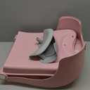 Adjustable Children's Shampoo Chair is Suitable for 3-10 Years Old Bath seat Bathtub Household Foldable Moisture-Proof Clothes Design Pink