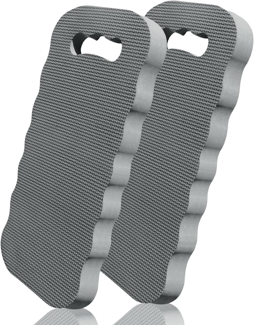 Thick Kneeling Pad 2 Pack, Waterproof, Comfortable Garden Kneeling Pads Stain Resistant, Multi-Functional Kneeler Pad for Gardening, Baby Bath, Yoga, Praying and Exercise (Deep Grey) (Gray)