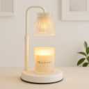 Shering Candle Warmer Lamp with Timer Dimmable, Gift Box, Gifts for Her, Birthday Gifts for Women, House Warming Gift New Home Decor, Wax Melt Warmer for Scented Jar Candles (Clear-white)