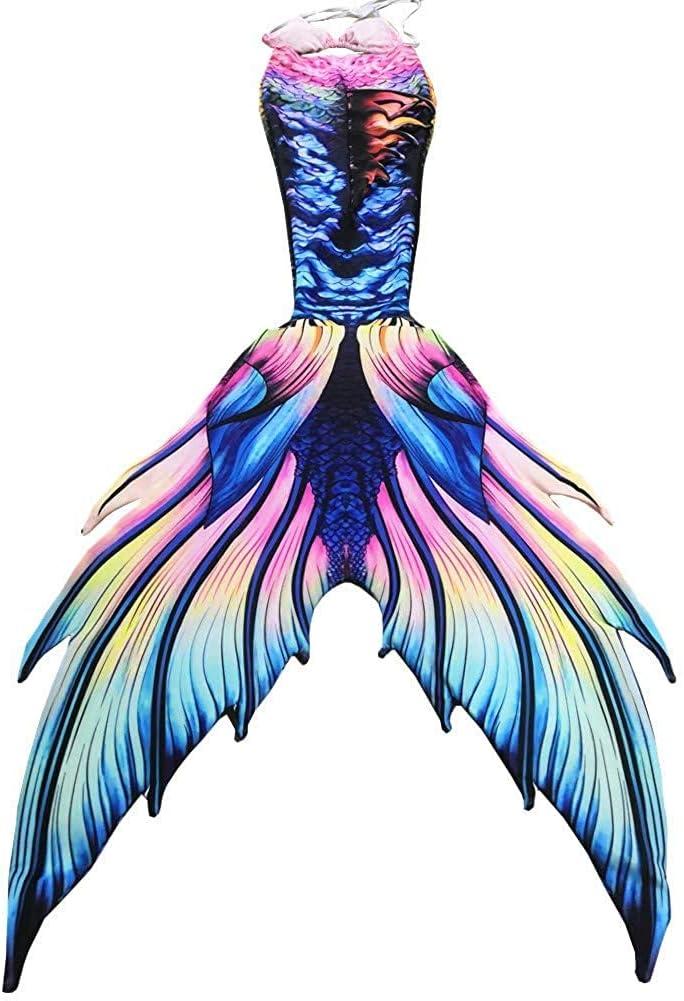 Fabulous Mermaid Dress for Women - Adult Mermaid Costume with No Flipper Beach Swimsuits (Small, A001)