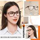 MARE AZZURO Large Square Reading Glasses Women Big Readers 1.0 1.25 1.5 1.75 2.0 2.25 2.5 2.75 3.0 3.5 4.0 5.0 6.0 (Leopard)